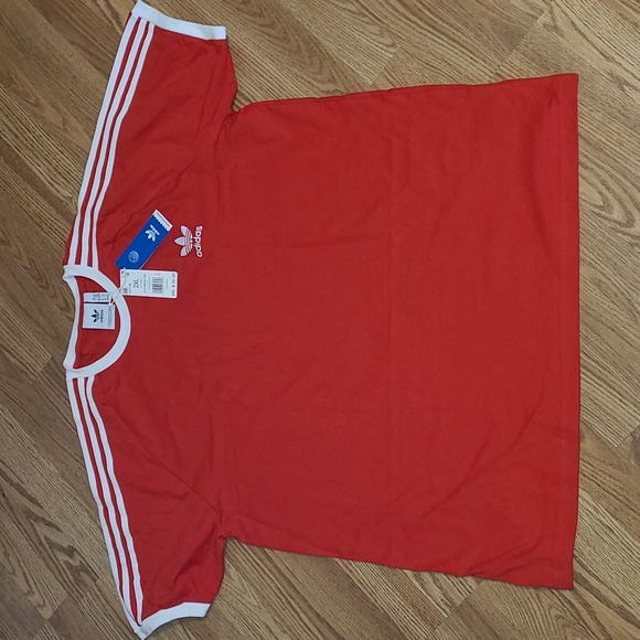 adidas Other - New adidas 3 stripe embroidered logo Tee sizes XL